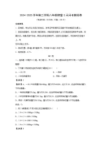 江苏省苏州市2024-2025学年下学期八年级5月月考模拟卷物理试卷（解析版）