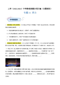 备战2025年中考物理真题分类汇编(全国通用)专题11浮力(原卷版+解析)