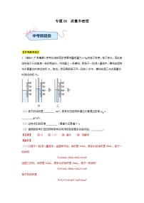 专题06  质量和密度（第02期）试题（学生版+教师版）-2024年中考物理真题分类汇编（全国通用）