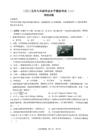 2025年山东省菏泽市巨野县中考二模物理试题（中考模拟）