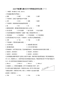2025年新疆乌鲁木齐中考物理适应性练习用卷（中考模拟）