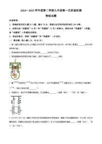2025年安徽省六安市金安区六安市清水河学校一模物理试题（原卷版+解析版）（中考模拟）