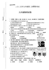 2025年江苏省盐城市建湖县、滨海县中考二模物理试卷（中考模拟）