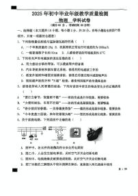 2025年河北省石家庄外国语学校中考模拟物理试卷（中考模拟）