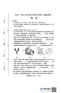 2025年河南省周口市第十九初级中学中考一模物理试题（中考模拟）