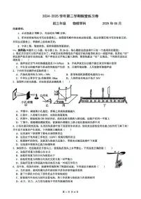 2025年江苏省苏州工业园区中考物理二模试卷（中考模拟）