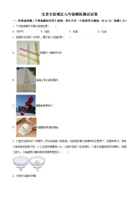 精品解析2025年北京市西城区中考二模物理试题（含解析和评分答案）