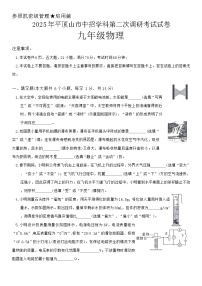 2025年河南省平顶山市中考二模物理试题（中考模拟 ）