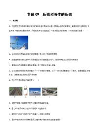 2025年中考物理专题复习讲义专题09 压强和液体压强（习题精选练习）（原卷版）