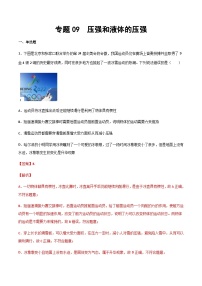 2025年中考物理专题复习讲义专题09 压强和液体压强（习题精选练习）（解析版）