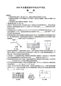 2025年安徽省马鞍山市中考三模物理试题（中考模拟）