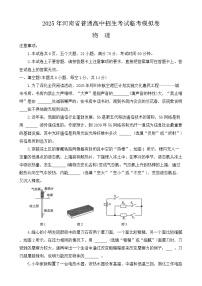 2025年河南省驻马店市新蔡县中考三模物理试题