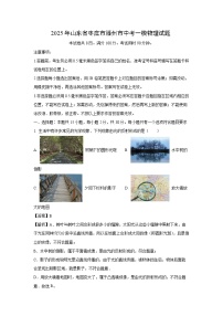 物理：2025年山东省枣庄市滕州市中考一模试题（解析版）