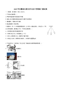 2025年安徽省合肥市庐江县中考物理二模试卷（中考模拟）