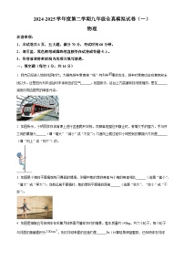 2025年河南省商丘市睢县中考一模物理试题（中考模拟）