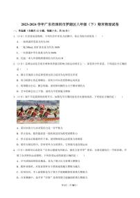 2023-2024学年深圳市罗湖区八年级下册期末物理试卷及答案