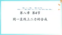 初中物理人教版（2024）八年级下册（2024）同一直线上二力的合成教学演示课件ppt