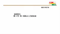 初中物理人教版（2024）八年级下册（2024）同一直线上二力的合成多媒体教学ppt课件