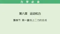 初中人教版（2024）同一直线上二力的合成教课ppt课件