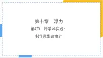 初中物理人教版（2024）八年级下册（2024）跨学科实践：制作微型密度计示范课课件ppt