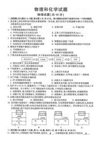 2025年江苏省连云港市中考物理化学试卷（含答案）