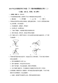 2025年山东省临沂市八年级（下）期末物理模拟练习卷（二）