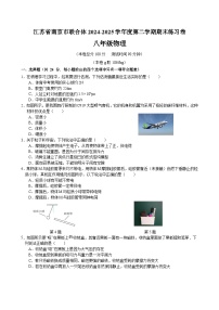 江苏省南京市联合体2024-2025学年度八年级下学期期末 物理试卷练习卷