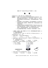 2024年广东省河源市中考二模物理试题+