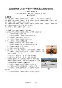 湖北省宜昌市高新区2023-2024学年八年级下学期期末物理试题