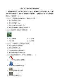 2025年云南省中考物理试卷及答案