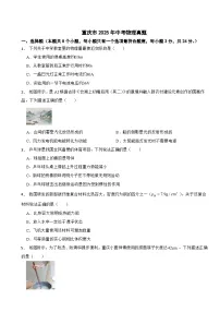 重庆市2025年中考物理真题及答案