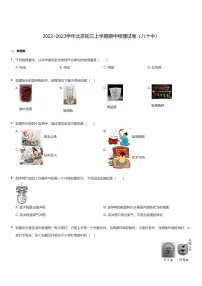 2022~2023学年北京初三上学期期中物理试卷（八十中）试卷（含答案）