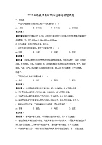 2025年新疆维吾尔自治区中考(解析版)物理试卷