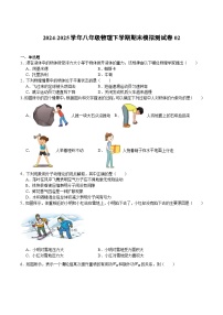 2025年沪科版八年级（初二）下学期物理期末考试模拟测试卷02