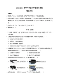 2024-2025学年八年级下学期物理期末模拟试卷（含答案）（人教版2024）
