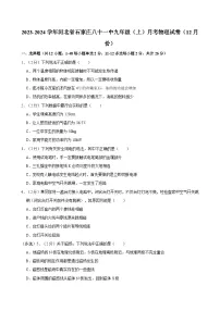 河北省石家庄八十一中2023-2024学年九年级上学期月考物理试卷（12月份）