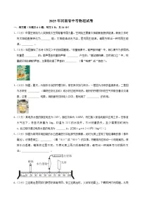 2025年河南省中考物理试卷及答案