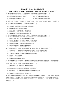 四川省遂宁市2025年中考物理试题真题及答案