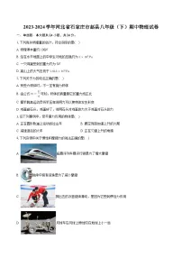 河北省石家庄市赵县2023-2024学年八年级下学期期中物理试卷