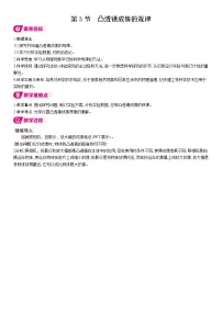 物理八年级上册（2024）凸透镜成像的规律表格教案