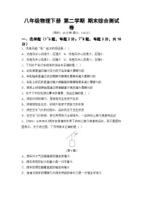 八年级物理下册 第二学期 期末综合测试卷（教科版 2025年春）