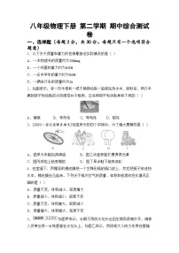 八年级物理下册 第二学期 期中综合测试卷（苏科版 2025年春）