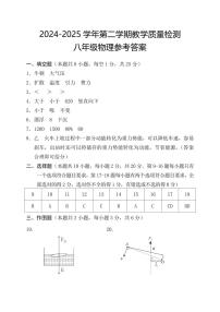 河南省安阳市殷都区2024-2025学年八年级下学期期末教学质量检测物理试卷