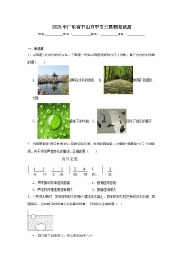 2025年广东省中山市中考三模物理试题（附答案解析）