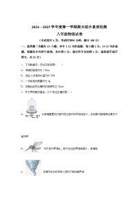 河北省沧州市2024_2025学年八年级上册期末物理试卷[有解析]
