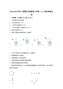 广西柳州市鹿寨县2024_2025学年八年级上册期末物理试卷[有解析]