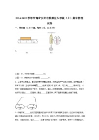 河南省安阳市殷都区2024_2025学年八年级上册期末物理试卷[有解析]