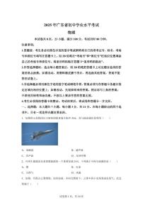2025届广东省中考物理试卷[附解析]