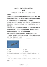 2025届广东省中考物理试卷[附解析]