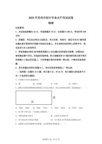 2025届江苏省苏州市中考物理真 题试卷[附解析]